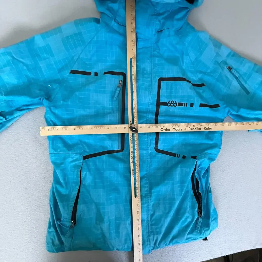 686 Six Eight Six InfiDRY Reserved Ski Snowboard Jacket Mens Large Blue 10K
